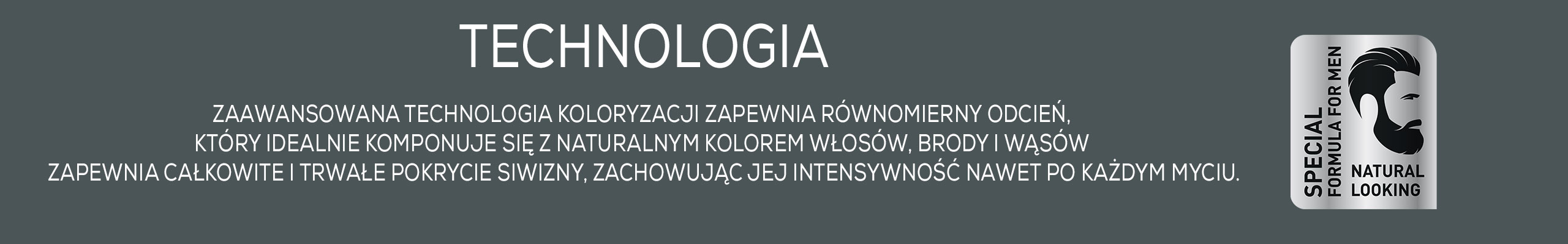 Naturtint MEN Farba do włosów, brody i wąsów 1N Czarny Baner-Technologia-Men