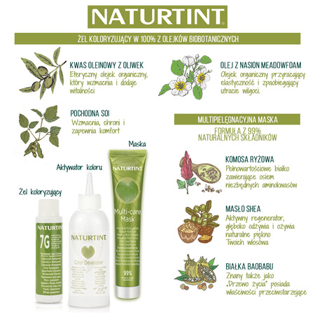 NATURTINT Farba do włosów 6G Ciemny Złocisty BLOND
